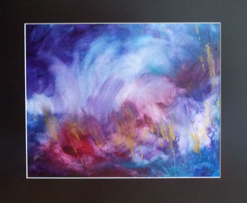 Sans titre, 2015, Acrylique sur papier, cadre alu argent mat, sous verre,       40x50 cm, 450 CHF   