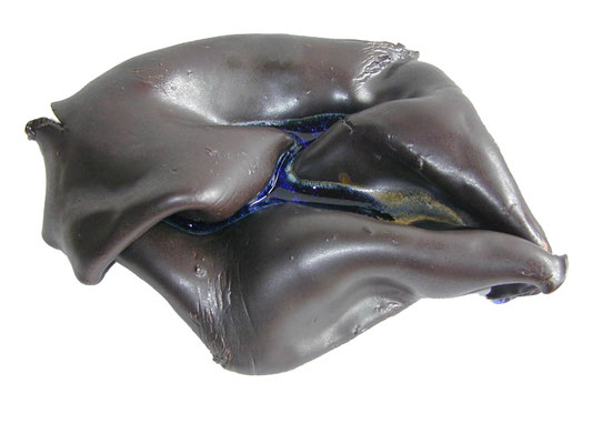 Sensualité, porcelaine émaillée, verre