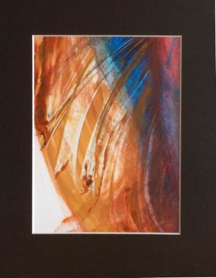 Sans titre, 2016, Acrylique sur papier, cadre alu argent mat, sous verre,       24x30 cm, 200 CHF  