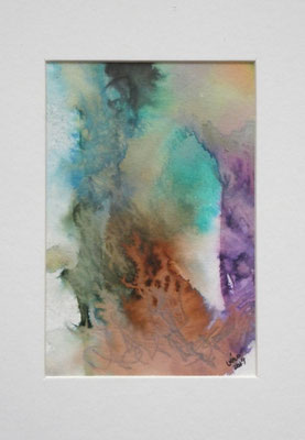 Le passage, 2019, encre, cadre alu argent mat, sous verre,                     18x24cm, 120 CHF