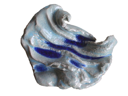 La Vague, céramique, verre