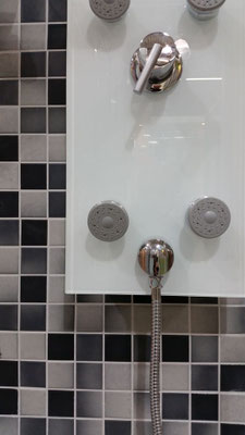 Mosaico Antiscivolo Mix Grey Big