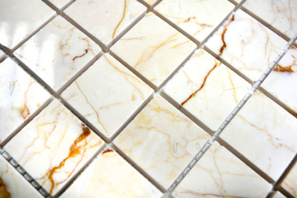 Mosaico 32mm Golden Cream lucido