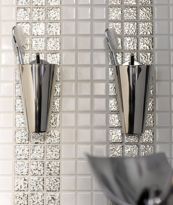 Mosaico 2,5x2,5 cm Classica Argento