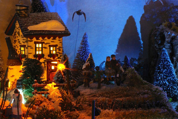 Village Noël/Christmas Village 2013, la nuit: Crépuscule