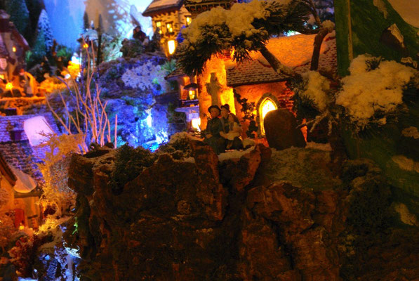 Village Noël/Christmas Village 2013, la nuit: C'est beau la mer la nuit sous les étoiles