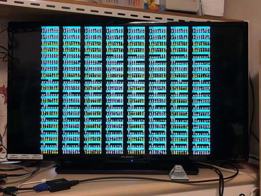 フルHDテレビにも表示可 (VGA → HDMI変換器経由)