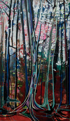 Wald 4, 70x120xm, acryl on canvas, banck 2012 #
