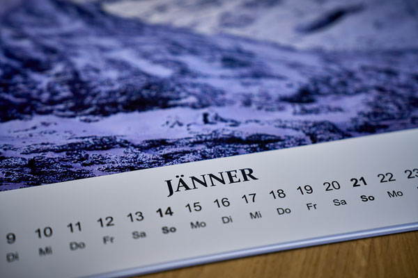 Detail Jänner Kalender 2024 "Ausseerland & Fichtelgebirge"