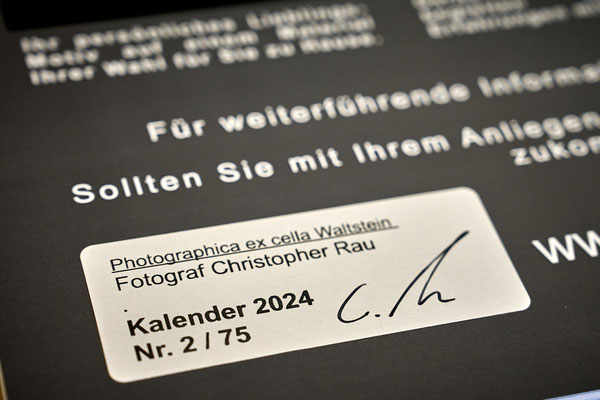 Detail Limitierung Kalender 2024 "Ausseerland & Fichtelgebirge"