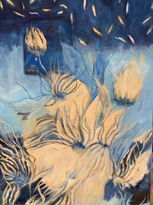 60 x 80 auf Leinwand 2025 Serie "Ungreifbares"