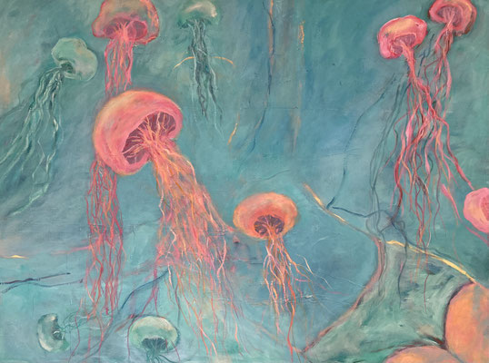 80 x 60 auf Leinwand 2025 Serie "Ungreifbares"