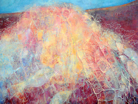 Serie "Fisch Fang" 60 x 80 x 2 Mix-Technik auf Leinwand