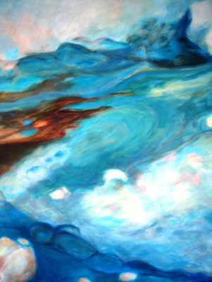 Serie "Wasser Welten" 60 x 80 x 2 Oel auf Leinwand
