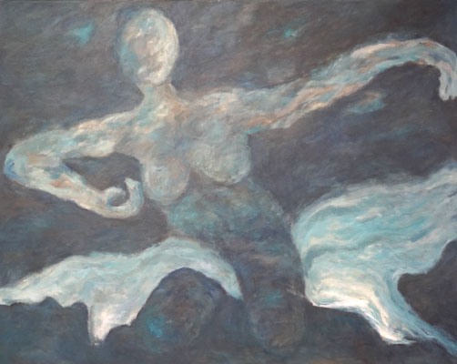 80 x 100 Acryl auf Leinwand 2016 Serie "Stirb und Werde"