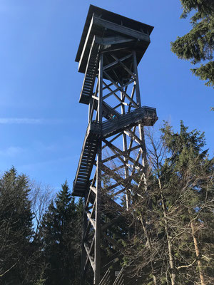 Der Oberpfalzturm - es führen 150 Stahlgitterstufen auf eine Aussichtsplattform in 30m Höhe
