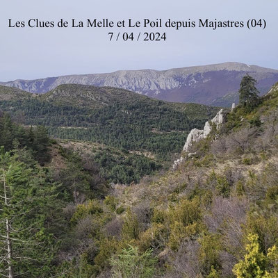 Les Clues de La Melle et Le Poil depuis Majastres