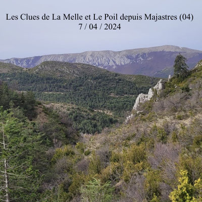 Les Clues de La Melle et Le Poil depuis Majastres