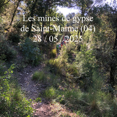 Les mines de gypse de Saint-Maime