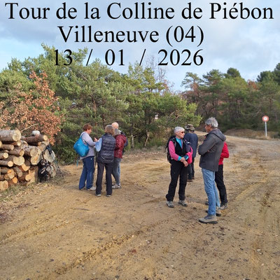 Tour de la colline de Piébon à Villeneuve