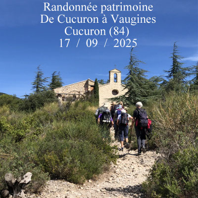 Randonnée patrimoine de Cucuron à Vaugines
