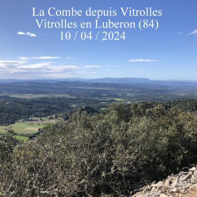 La Combe depuis Vitrolles en Luberon