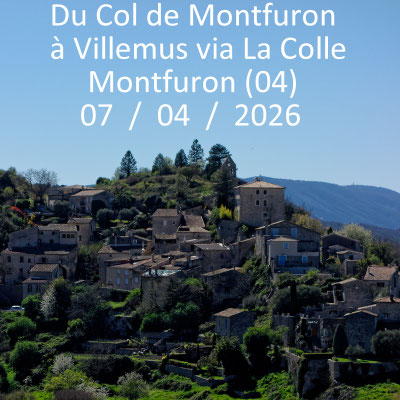 Du Col de Montfuron à Villemus via La Colle