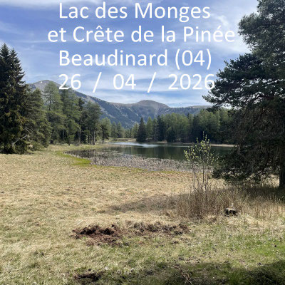 Le Lac des Monges et la crête de la Pinée