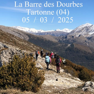 La Barre des Dourbes depuis les Blancs à Tartonne