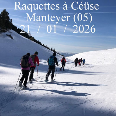 Sortie raquettes à Céüse