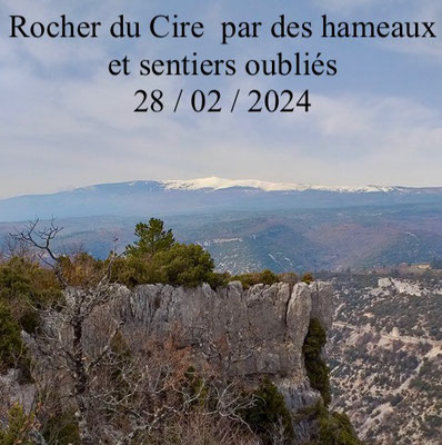 Rocher du Cire par des hameaux et sentiers oubliés