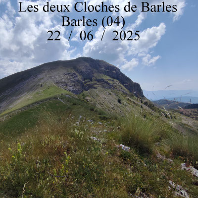 Les deux Cloches de Barles par le hameau d'Ainac