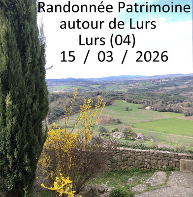 Randonnée patrimoine autour de Lurs
