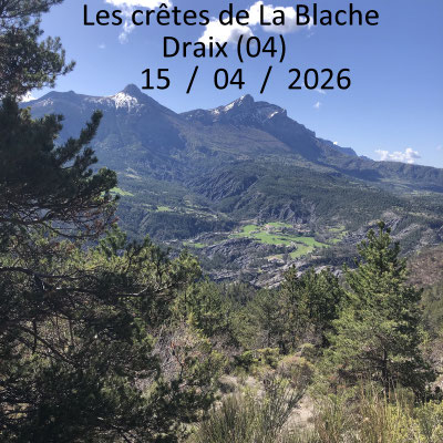 Les Crêtes de la Blache depuis Draix