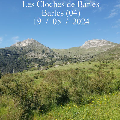 Les Cloches de Barles depuis Le Forest