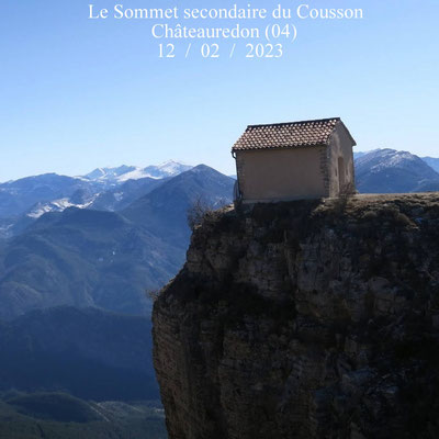 Le sommet secondaire du Cousson depuis Châteauredon