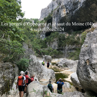 Les gorges d'Oppedette et le saut du Moine
