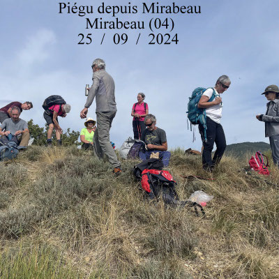 Sommet de Piégu depuis Mirabeau