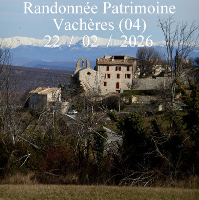 Randonnée Patrimoine de Vachères à Valsaintes