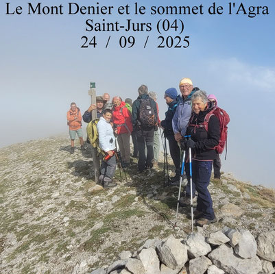 Le Mont Denier et le sommet de l'Agra depuis Saint-Jurs