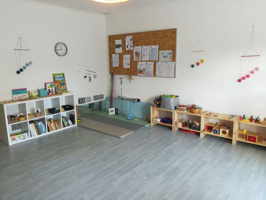 Espace Nido Montessori de la salle d'activités