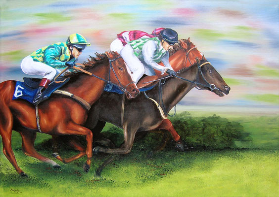 Siegeslauf - Öl auf Leinwand - 50 x 70 cm