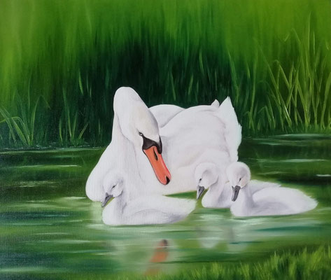 F 12 - Versorgung - Öl auf Leinwand - 50 x 60 cm