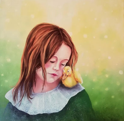 G 13 - Geborgen - Öl auf Leinwand - 40 x 40 cm