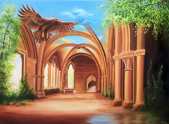 G 1 - Der Himmel öffnet sich - Öl auf Leinwand - 60 x 80 cm