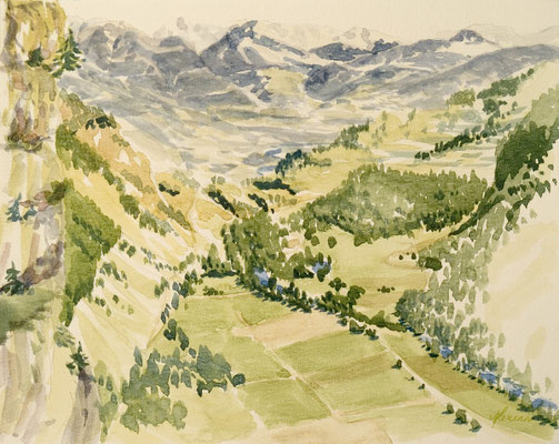 2003 "Queyras ll"  aquarel  29 x 23 cm.