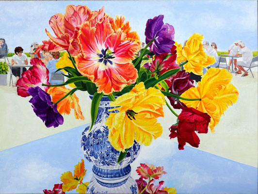 All different painted by Marian van Zomeren- van Heesewijk with acrylic paint 60 x 80 cm.