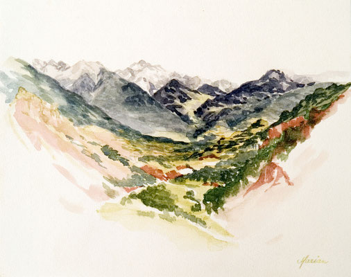 2003 "Queyras l" aquarel  29 x 23 cm.