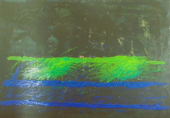 Back to Black Acrylgemälde Modern Art 130x90x3 cm