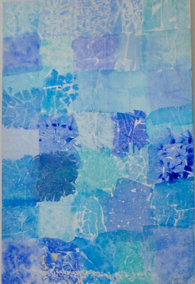 Bleu d'été Modernes Acrylbild